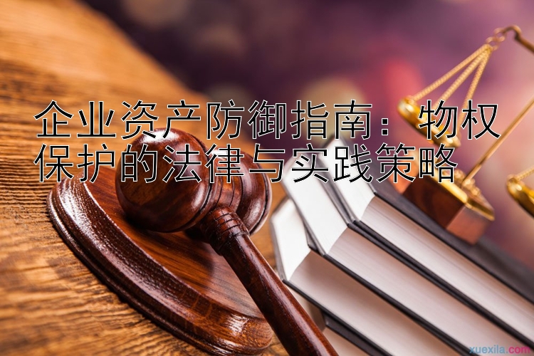 企业资产防御指南：物权保护的法律与实践策略