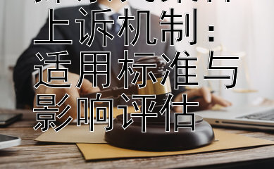 探索民案件上诉机制：适用标准与影响评估