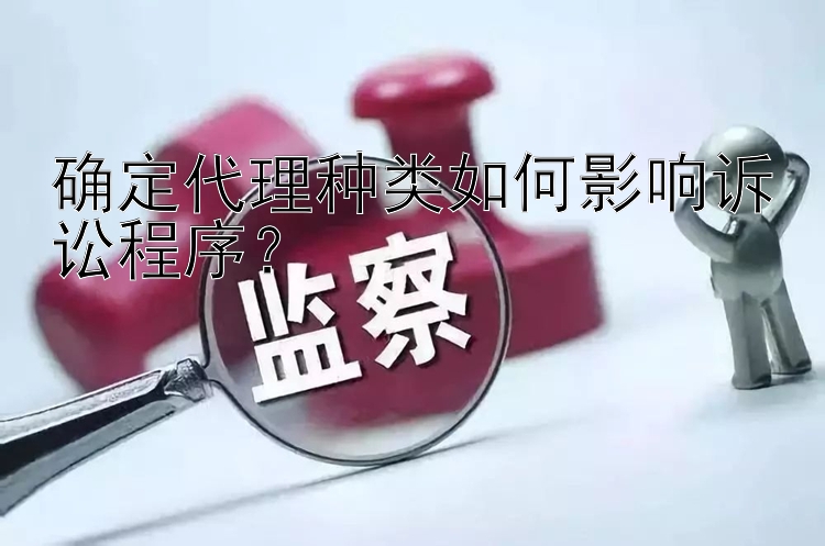 确定代理种类如何影响诉讼程序？