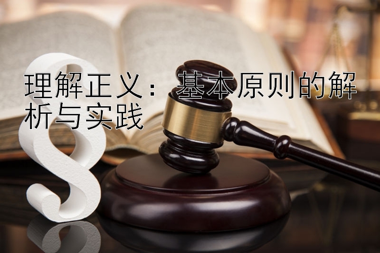 理解正义：基本原则的解析与实践