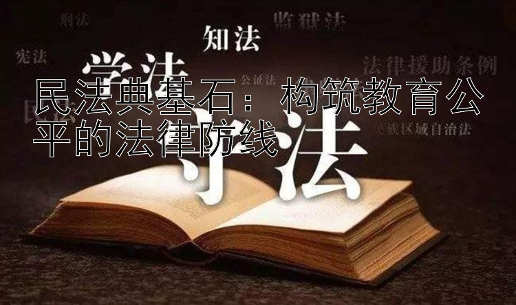 民法典基石：构筑教育公平的法律防线