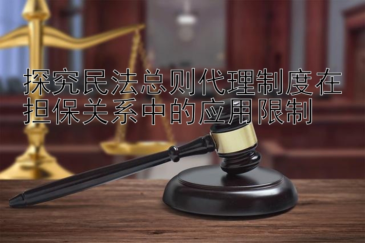 探究民法总则代理制度在担保关系中的应用限制