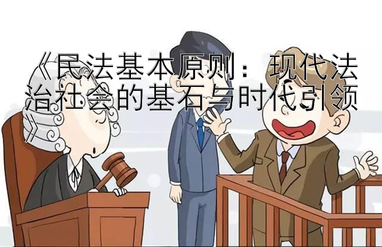 《民法基本原则：现代法治社会的基石与时代引领》