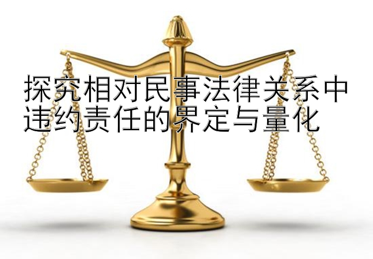 探究相对民事法律关系中违约责任的界定与量化