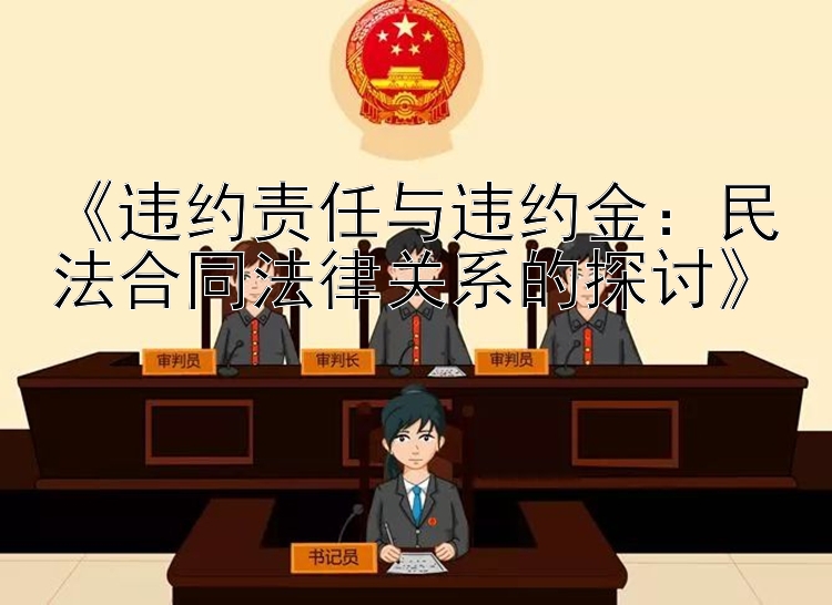 《违约责任与违约金：民法合同法律关系的探讨》