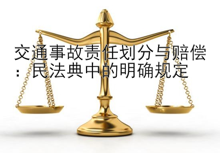 交通事故责任划分与赔偿：民法典中的明确规定