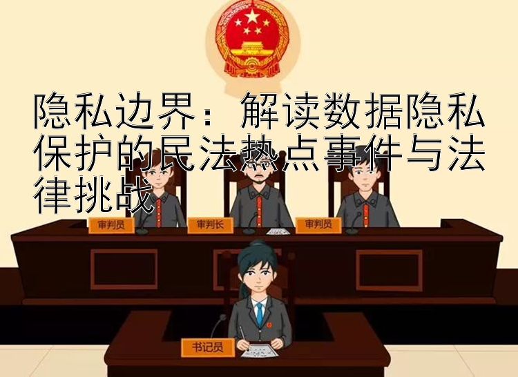 隐私边界：解读数据隐私保护的民法热点事件与法律挑战