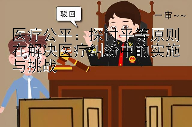 医疗公平：探讨平等原则在解决医疗纠纷中的实施与挑战