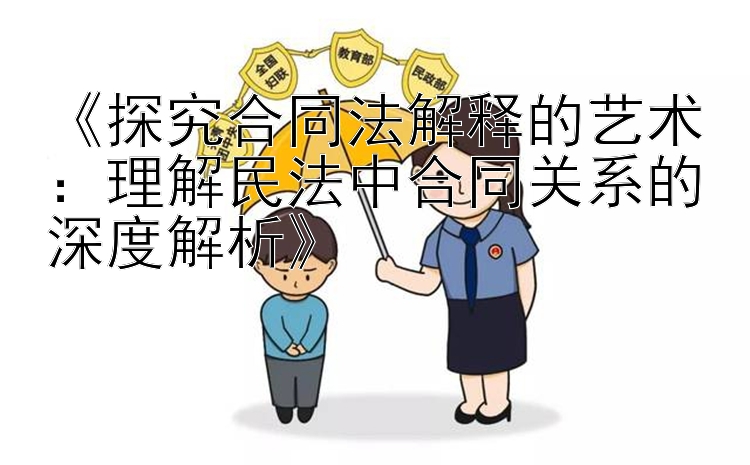 《探究合同法解释的艺术：理解民法中合同关系的深度解析》