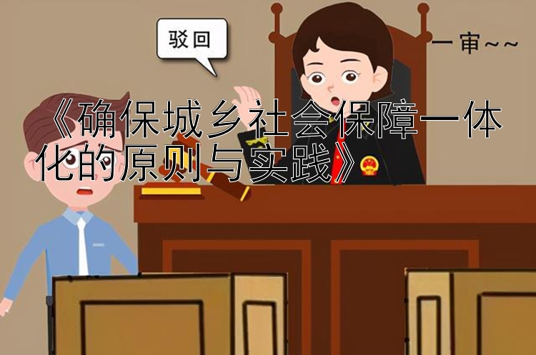 《确保城乡社会保障一体化的原则与实践》