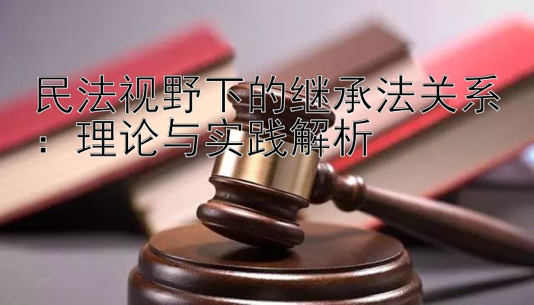 民法视野下的继承法关系：理论与实践解析