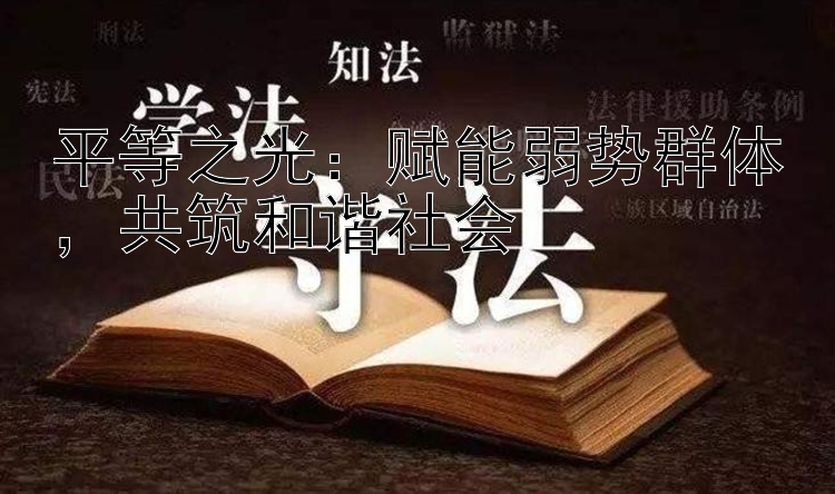 平等之光：赋能弱势群体，共筑和谐社会