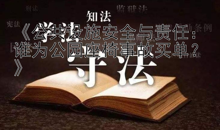 《公共设施安全与责任：谁为公园座椅事故买单？》