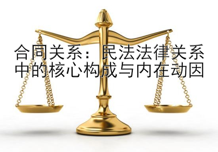 合同关系：民法法律关系中的核心构成与内在动因