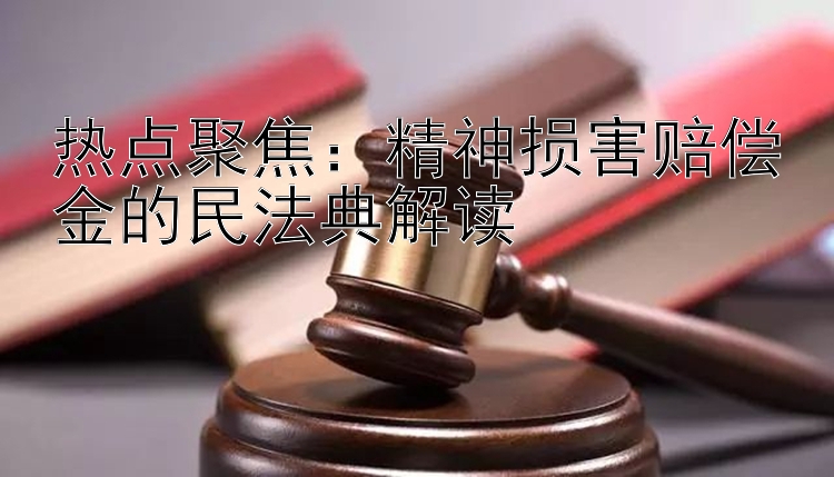 热点聚焦：精神损害赔偿金的民法典解读