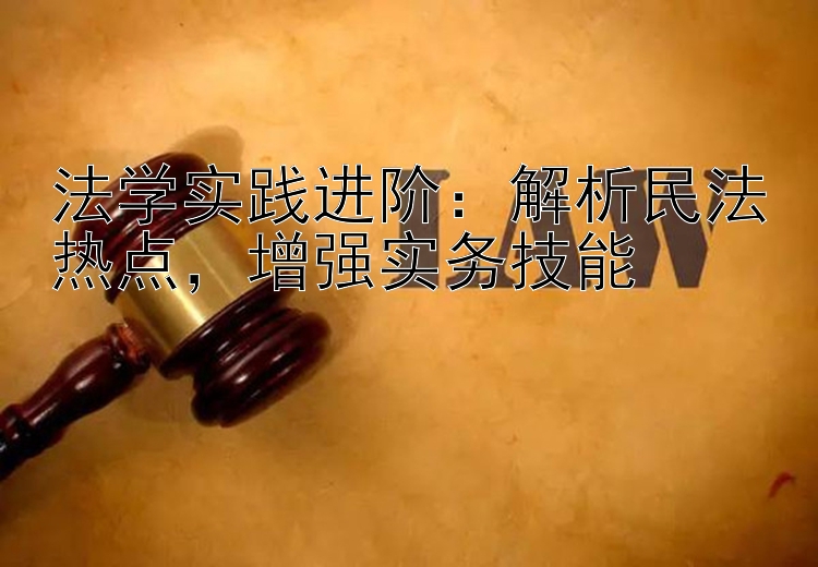 法学实践进阶：解析民法热点，增强实务技能