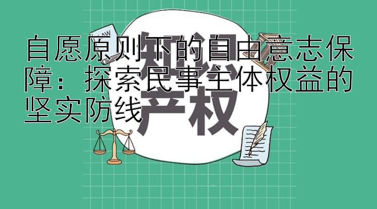 自愿原则下的自由意志保障：探索民事主体权益的坚实防线