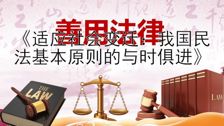 《适应社会变迁：我国民法基本原则的与时俱进》