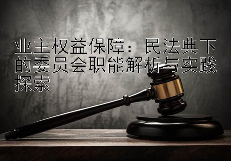 业主权益保障：民法典下的委员会职能解析与实践探索