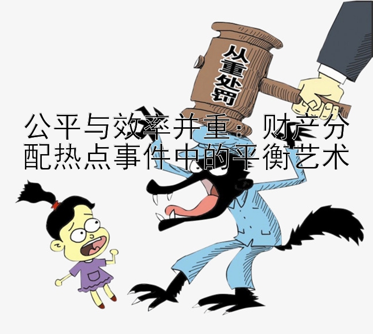 公平与效率并重：财产分配热点事件中的平衡艺术