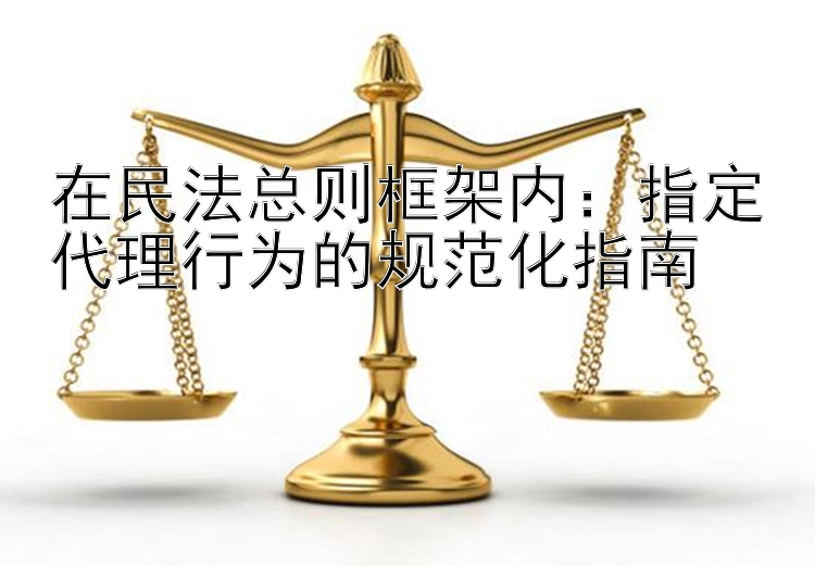 在民法总则框架内：指定代理行为的规范化指南