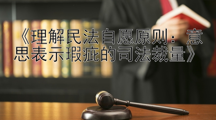 《理解民法自愿原则：意思表示瑕疵的司法裁量》