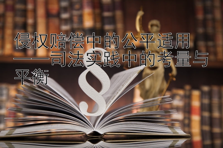 侵权赔偿中的公平适用  
——司法实践中的考量与平衡