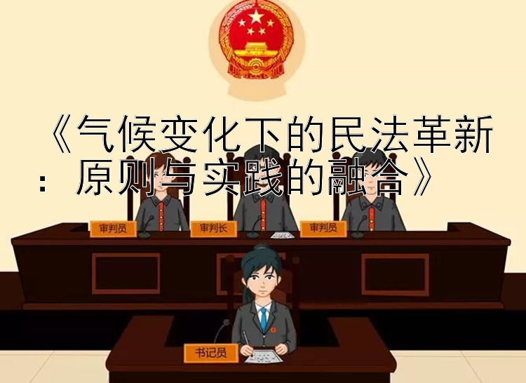 《气候变化下的民法革新：原则与实践的融合》