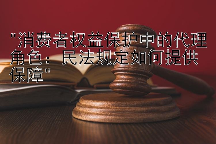 消费者权益保护中的代理角色：民法规定如何提供保障