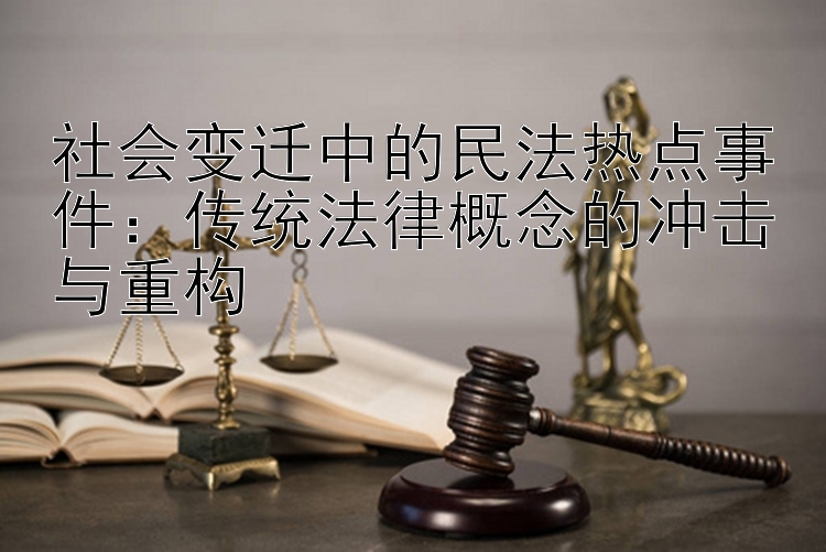 社会变迁中的民法热点事件：传统法律概念的冲击与重构