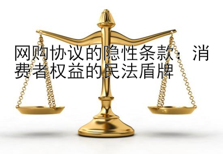 网购协议的隐性条款：消费者权益的民法盾牌